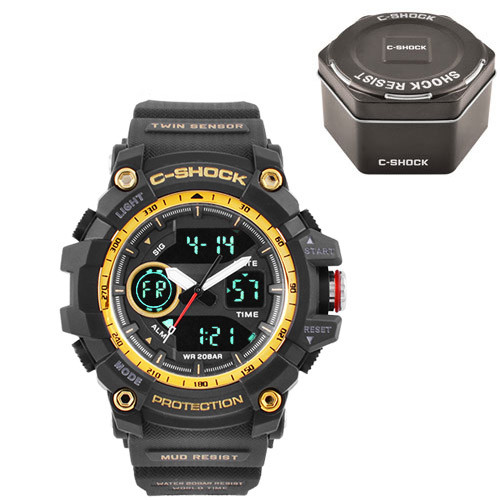Годинник наручний C-SHOCK GG-1100 Black-Gold, Box