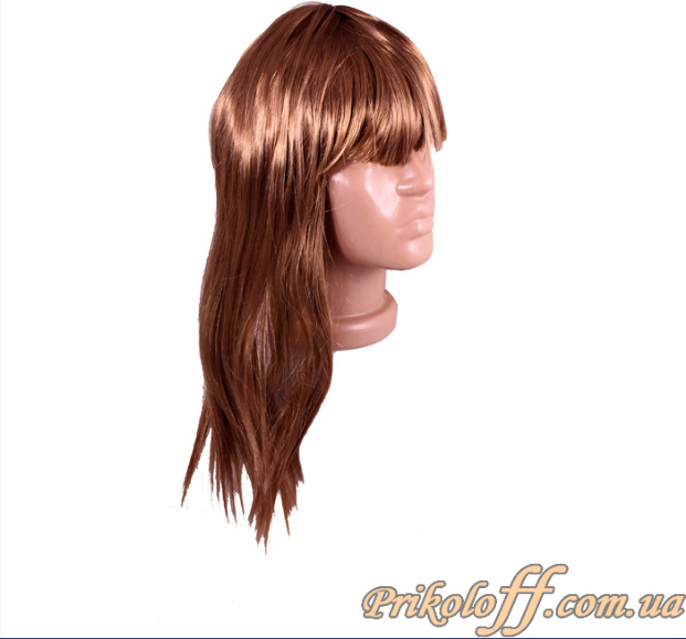 Перука карнавальна, пряме волосся, парик, фото 1