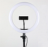 Кільцева світлодіодна Led-лампа для блогера селфі фотографа візажиста D 26 см Ring, фото 4
