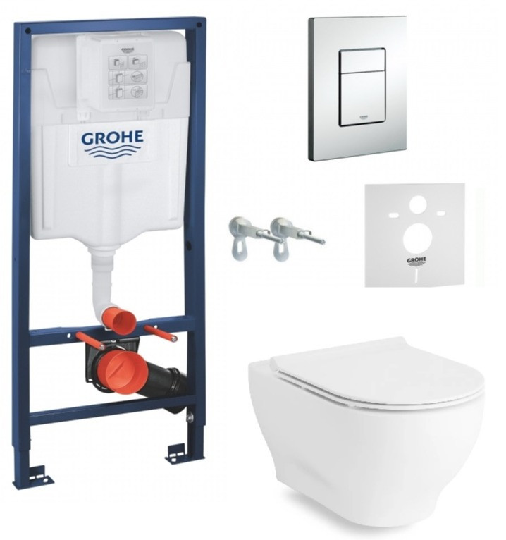 Комплект: Інсталяція GROHE Rapid SL 38772001 + унітаз VOLLE Altea Rimless 13-64-267 + сидіння Slim Soft Close +37131000