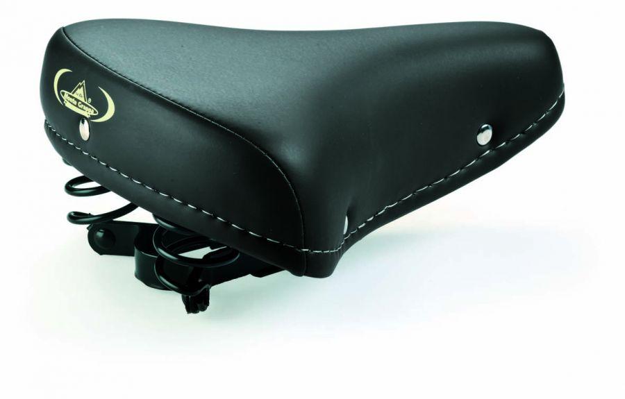 Седло Monte Grappa Retro на пружинах черный (SIM07FC)