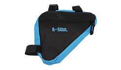 Сумка під раму кутова B-Soul чорний/блакитний (bao-002lightblue)