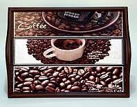 Кухонный поднос на подушке Coffee 12 Lora SK17333 OP, код: 7430885