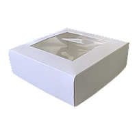 Коробка для конфет белая 110х110х37 KPK60