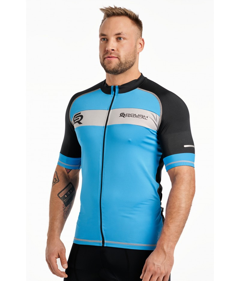 Велосипедна футболка Radical TRIP чорний / синій / сірий (TRIP-blue) — M, фото 1