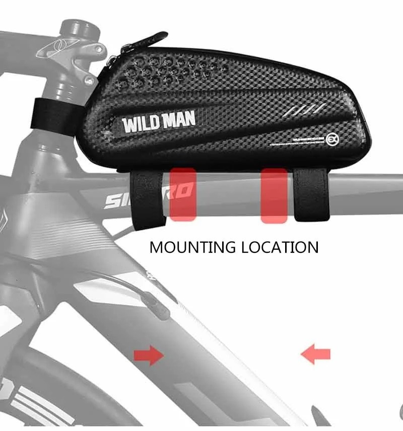 Сумка BAO-011BLK на раму, чорний (BAO-011BLK)