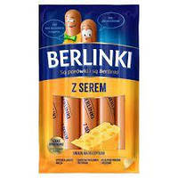 Сосиски Берлінки Berlinki віденські з сиром 250г