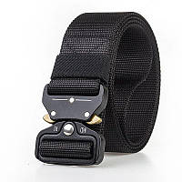 Ремінь тактичний військовий Assault Belt з пряжкою Кобра чорний 4630199