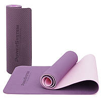 Килимок для йоги та фітнесу Power System Yoga Mat Premium PS-4060 Purple