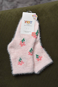 Шкарпетки дитячі для дівчинки норка рожевого кольору р.1-4 167116M
