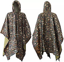 Тактичний дощовик-пончо EasyFit RainC (військовий плащ ЗСУ) камуфляж marpat 4630208