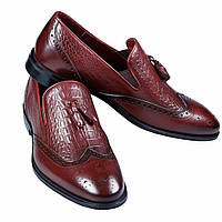 Чоловічі туфлі лофери Людовік TANNER 41 Червоні JM, код: 2631033