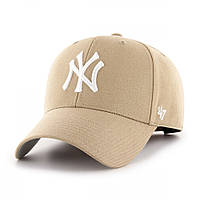 Кепка 47 Brand MLB NEW YORK YANKEES бежевый Уни OSFM B-MVP17WBV-KHB