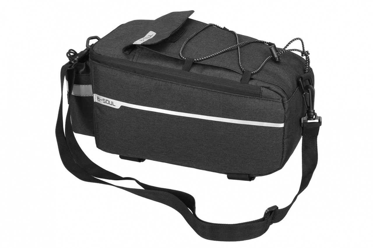 Велосумка B-Soul BC-BG165 на багажник чорний (BIB-051), фото 1