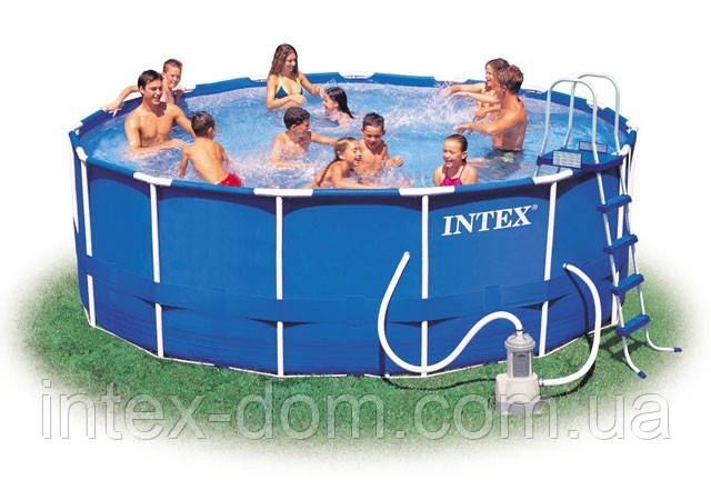 Каркасный бассейн Intex 56946 Интекс 457 х 122 см + насос-фильтр, набор ...