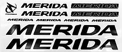 Наклейка Merida на раму велосипеда, чорний (NAK052)