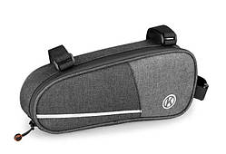 Сумка під раму BAO-016 чорна із сірим (BAO-016)