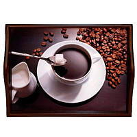 Кухонный поднос на подушке Coffee 4 Lora SK17328 TO, код: 7430881