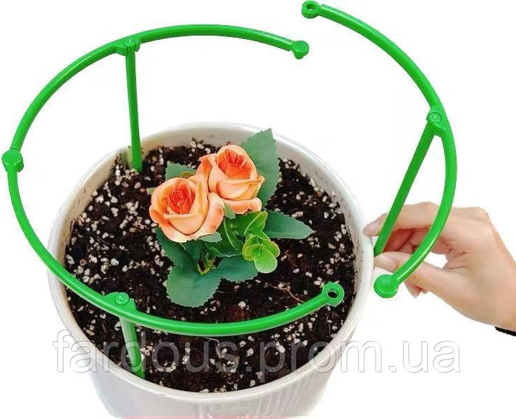 Пластикова опора для рослин, діаметр 20 см, 6 елементів/уп