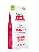 Brit Care Dog Sustainable Activity для активных собак курица и насекомые 12кг