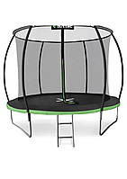 Батут Outtec Premium 10ft (312cm) черно-зеленый с внутренней сеткой JM, код: 7996123