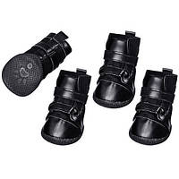 Ботинки для собак Flamingo Xtreme Boots комплект 4 шт L 6.5x5 см Черный (4016598757963) JM, код: 7937106