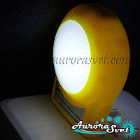 Світлодіодний нічник white 220V. Нічник від мережі. LED нічник із датчиком.