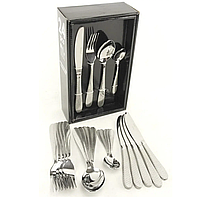 Набор столовых приборов A-Plus 24 предмета Столовый набор вилки ложки ножи в подарочной коробке