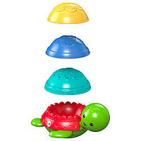 Черепашка-пирамидка для ванны развивающая игрушка Fisher Price IR84909 PS, код: 7726320
