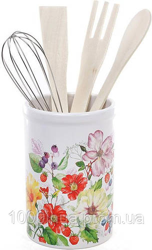 Подставка-стакан для кухонных инструментов Яркое Лето 5 предметов Bona ...