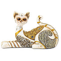 Фигурка интерьерная Golden cat 22 см ArtDeco AL117991 UM, код: 7523068