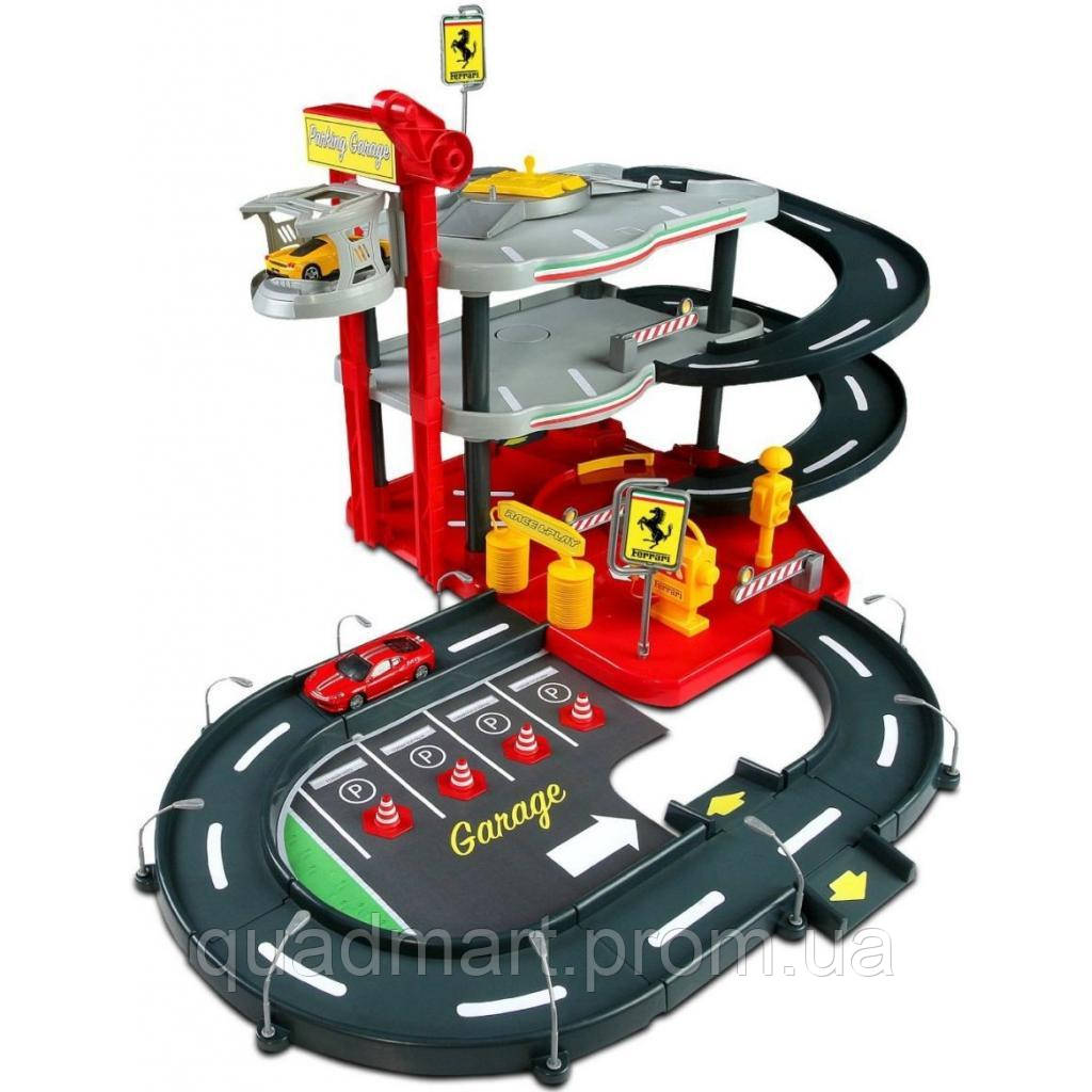 Игровой набор Bburago Гараж Ferrari (3 уровня, 2 машинки 1:43) (18-31204) QM, код: 7484101 - фото 1 - id-p2010124379