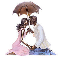 Статуэтка Влюбленная пара под зонтом 17 см Lefard AL35807 DI, код: 6674136
