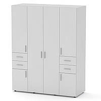 Шкаф с дверями и ящиками Компанит Шкаф-20 альба (белый) GI, код: 6540663