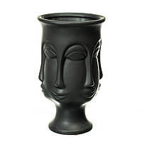 Декоративная ваза Black Face 21х14 см Lefard 18723-002 FV, код: 6675678