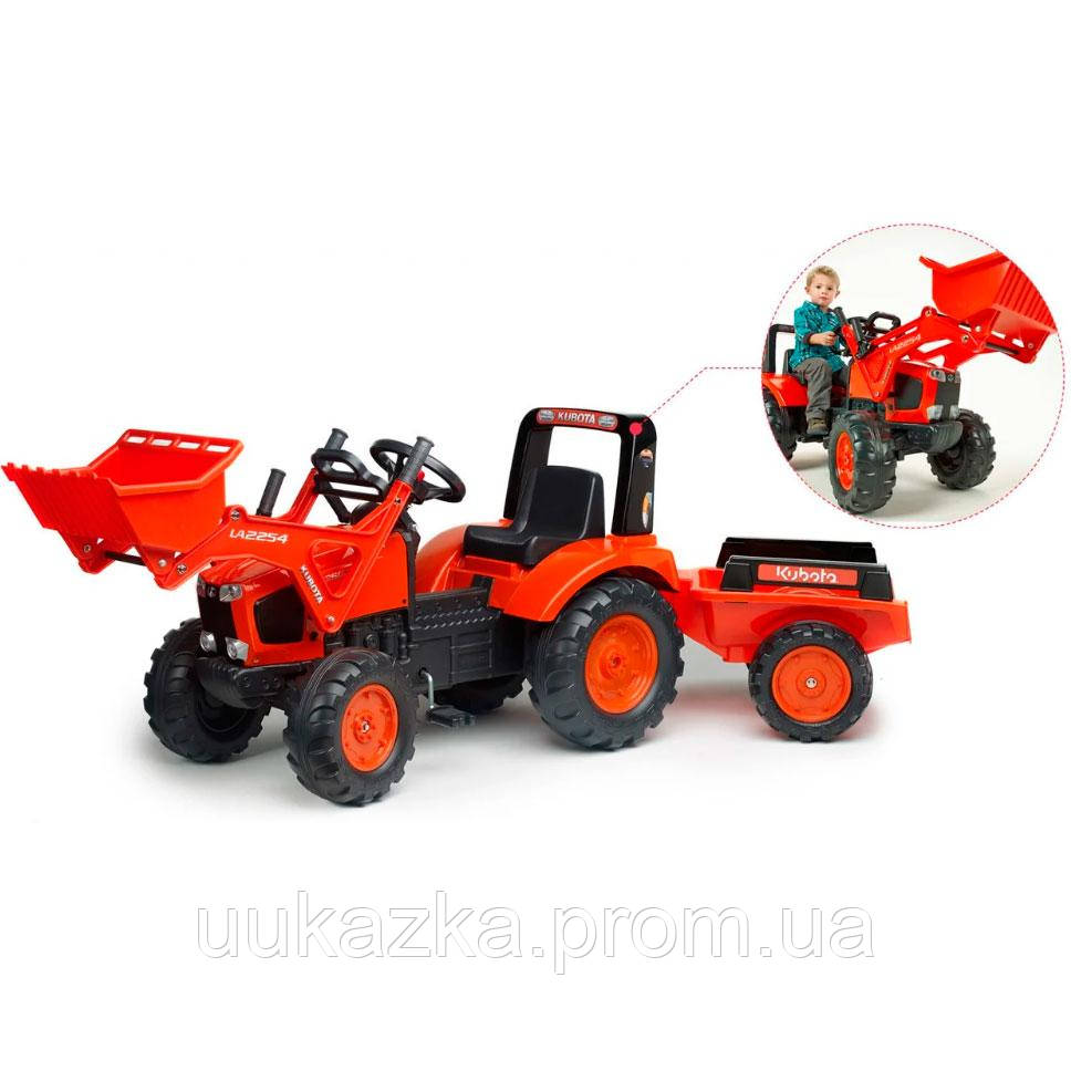 Педальный трактор для детей с прицепом и ковшом Kubota Red Falk IG31850 UK, код: 7425033 - фото 3 - id-p2010153809