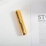 Набір 3 шт атомайзер/ флакон/дозатор для парфумів 5 мл три кольори срібло золото рожевий (GS-113097), фото 8