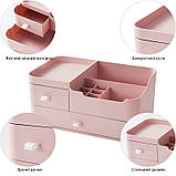 Органайзер/бокс/підставка для косметики настільна BD-1005 Рожевий (GS-113086), фото 8