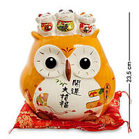 Статуетка декоративна скарбничка Owl Lefard AL32597 NC, код: 6674031