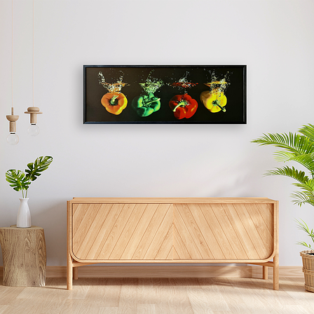 Фотокартина в дерев'яній рамі Paprika 4 35х100 см POS-35100-243, фото 3