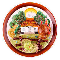 Декоративная тарелка Домик 21 см Lefard AL30427 PK, код: 7424960