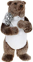 Інтер'єрна новорічна іграшка Ведмідь 43 см хутряна Bona DP114226 NC, код: 7431348