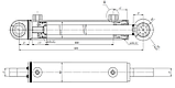 Гідроциліндр ГЦ 50.30.400.605 шс 25  (хід штока 400 мм), фото 2
