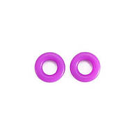 Фиксаторы - стопперы заушников для очков круглые ( фиолетовые )