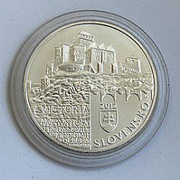 Словакия 20 евро 2012, Объект наследия Тренчин. Серебро 33,63 г, проба 925