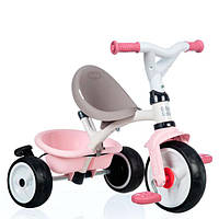 Детский велосипед металлический с козырьком, багажником и сумкой Smoby OL82817 Розовый GT, код: 7333374