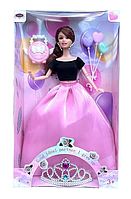 Кукла для девочки в вечернем платье с диадемой и аксессуарами 33 см Вид 1