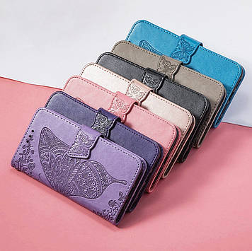 Чохол на Realme GT 7 Pro книжка ШКІРЯНИЙ з гаманцем візитницею ремінцем підставкою протиударний "BUTTERFLY"