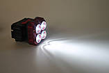 Акумуляторний налобний ліхтарик Світлодіодний фонарик, фото 4