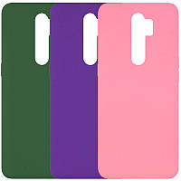 Чехол накладка с микрофиброй Silicone Cover Full without Logo (A) для Oppo A5 (2020) / Oppo A9 (2020)